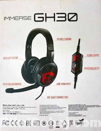 MSI GH30- Gaming Headset